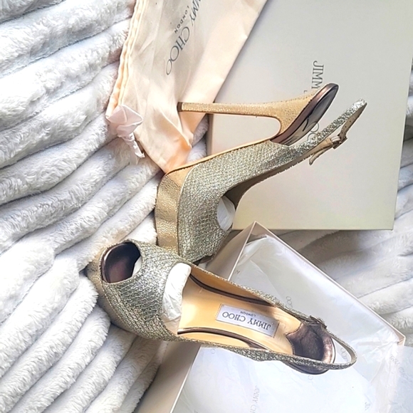 Jimmy Choo Shoes - Sparkling Silver Jimmy Choo Heels💎